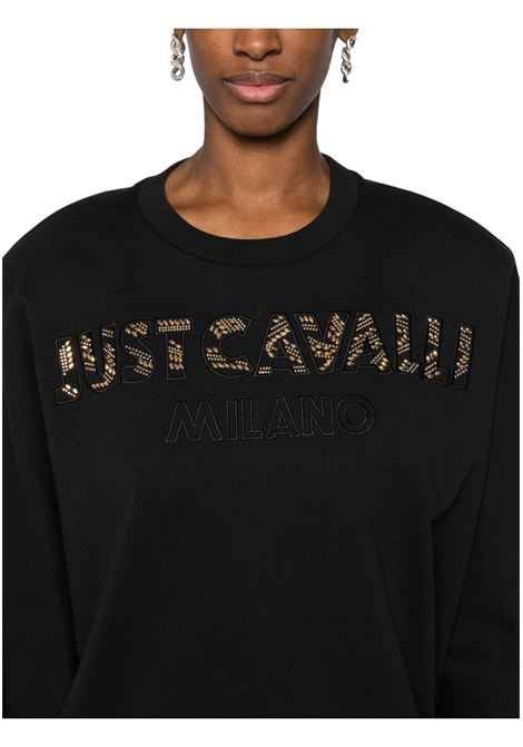 Felpa con borchie JUST CAVALLI | Felpe | 77PAIE15 CF102899